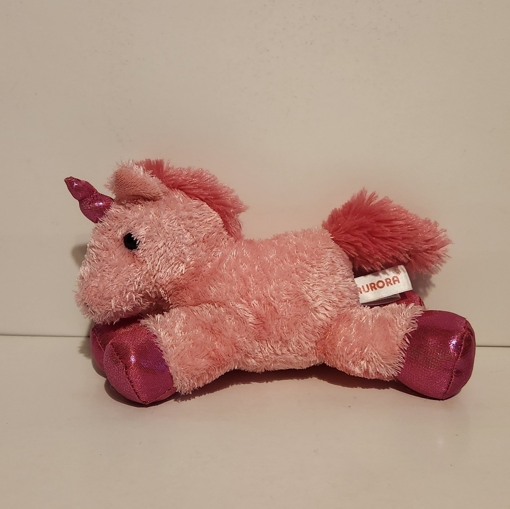 8” Aurora Pink Unicorn Plush Stuffed Animal
